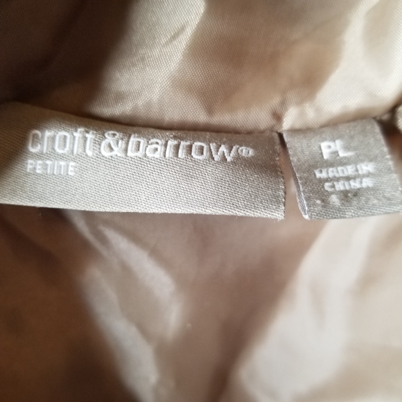 CROFT & BARROW Quilted Marron Floral  Embroidered Vest Sm PL - Picture 7 of 11